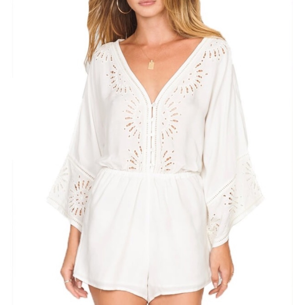 Amuse society white romper